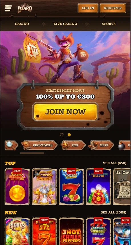 Overview of lizaro casino